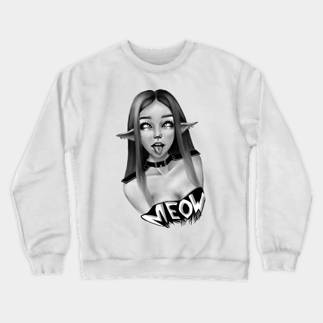 Ahegao girl Crewneck Sweatshirt by Katelees